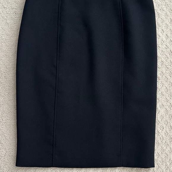 Brooks Brothers Floral Embroidered High Neck Wool Blend Sheath Dress 14 Classic - Picture 5 of 15